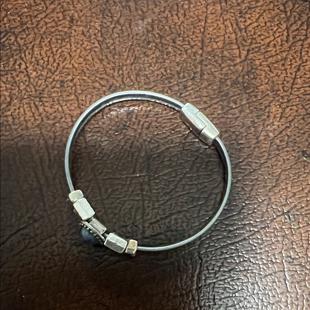 Silver and Blue Stone Bracelet Cindy Shafer - Picture 2 of 6